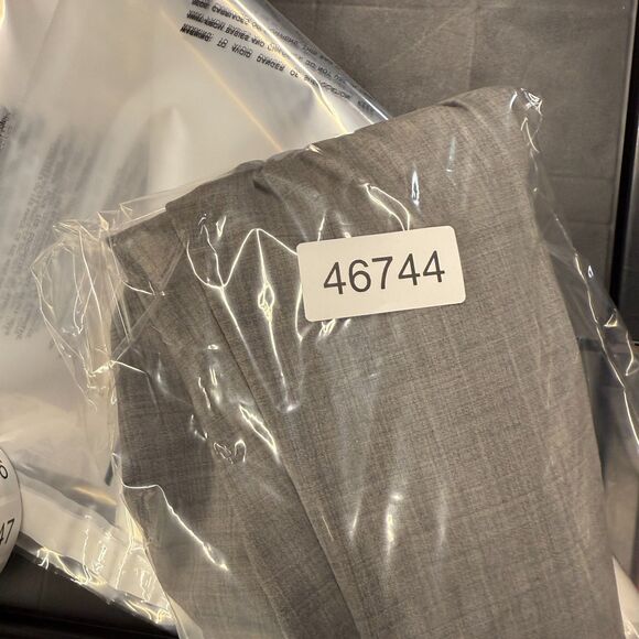 Loft Dress Pants Women 4 Gray Mid Rise Pleated Marisa Straight Pockets Wool - Picture 8 of 8